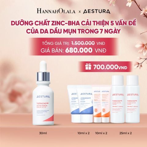  DƯỠNG CHẤT ZINC-BHA CẢI THIỆN 5 VẤN ĐỀ CỦA DA DẦU MỤN TRONG 7 NGÀY THERACNE365 ACTIVE SERUM 30ML - A1649 