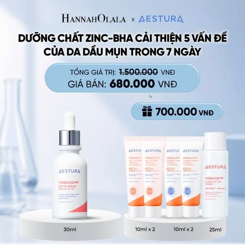  DƯỠNG CHẤT ZINC-BHA CẢI THIỆN 5 VẤN ĐỀ CỦA DA DẦU MỤN TRONG 7 NGÀY THERACNE365 ACTIVE SERUM 30ML 