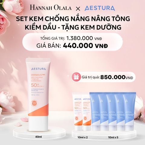  E897: DEAL 5: SET KEM CHỐNG NẮNG NÂNG TÔNG KIỀM DẦU - TẶNG KEM DƯỠNG 