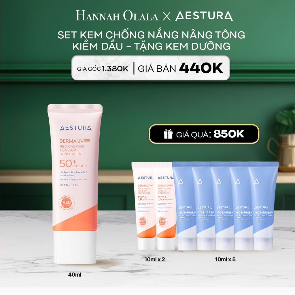  A5_DEAL 5: SET KEM CHỐNG NẮNG NÂNG TÔNG KIỀM DẦU - TẶNG KEM DƯỠNG 