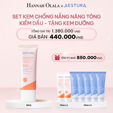  E844_DEAL 5: SET KEM CHỐNG NẮNG NÂNG TÔNG KIỀM DẦU - TẶNG KEM DƯỠNG 