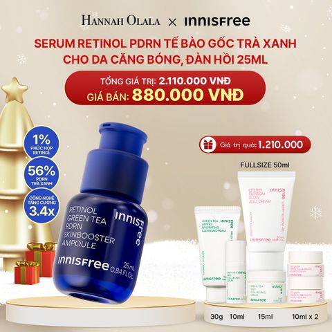  DEAL 5: SERUM RETINOL PDRN TẾ BÀO GỐC TRÀ XANH CHO DA CĂNG BÓNG, ĐÀN HỒI 25ML 