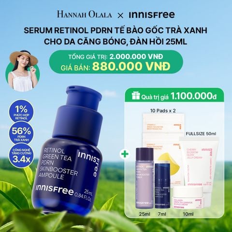  DEAL 5: SERUM RETINOL PDRN TẾ BÀO GỐC TRÀ XANH CHO DA CĂNG BÓNG, ĐÀN HỒI 25ML 