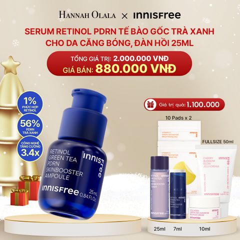  DEAL 5: SERUM RETINOL PDRN TẾ BÀO GỐC TRÀ XANH CHO DA CĂNG BÓNG, ĐÀN HỒI 25ML 