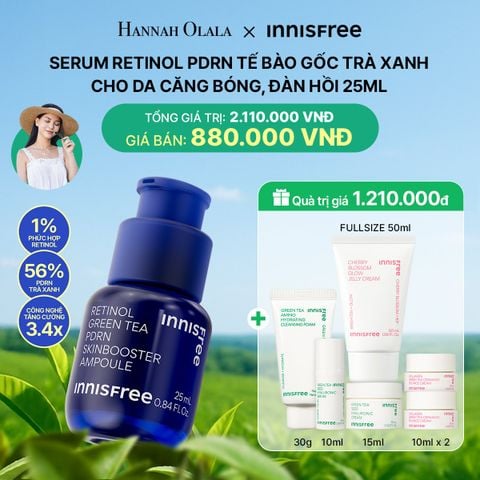  DEAL 5: SERUM RETINOL PDRN TẾ BÀO GỐC TRÀ XANH CHO DA CĂNG BÓNG, ĐÀN HỒI 25ML 