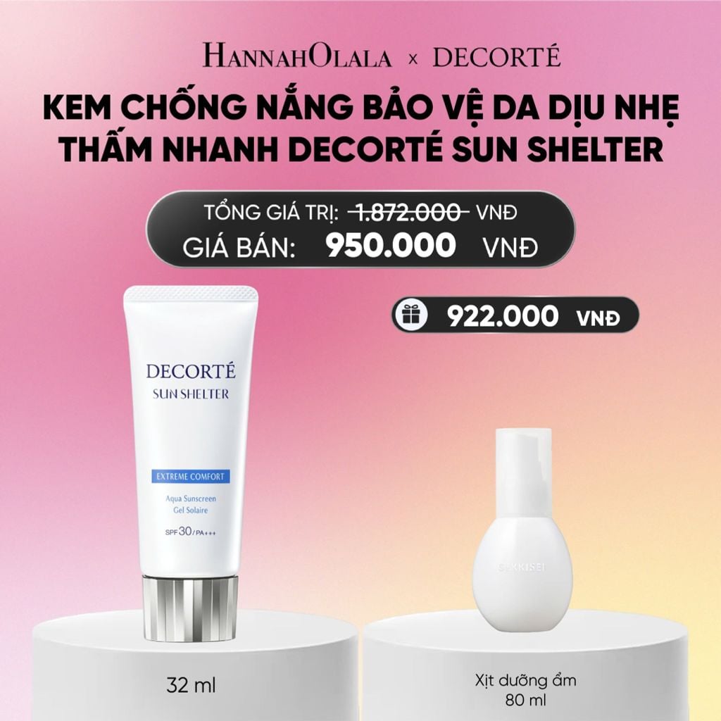  DEAL 5: KEM CHỐNG NẮNG BẢO VỆ DA DECORTÉ_KHÔNG NÂNG TÔNG_A1808 