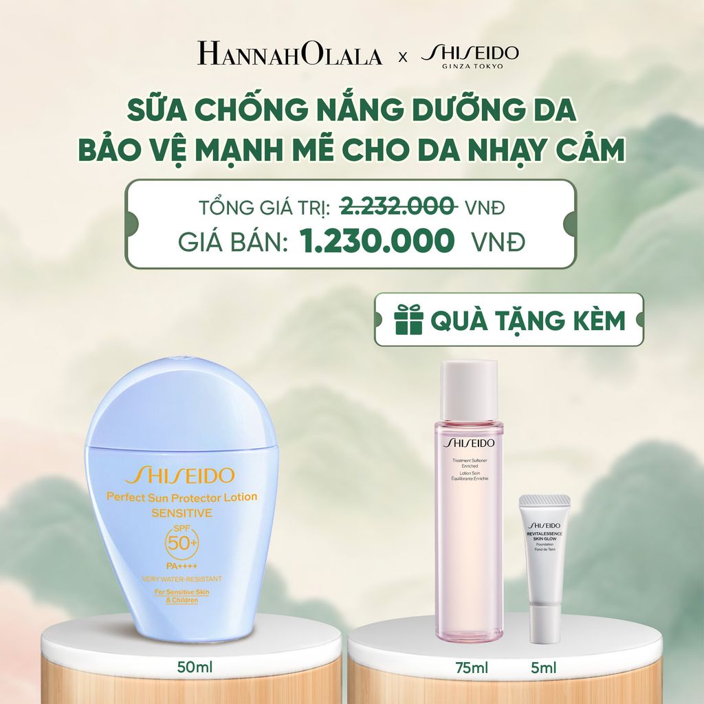  SỮA CHỐNG NẮNG CHO DA NHẠY CẢM SHISEIDO GSC PERFECT SUN PROTECTOR LOTION SENSITIVE SPF50+ 50ML - DEAL 05 - A1323 