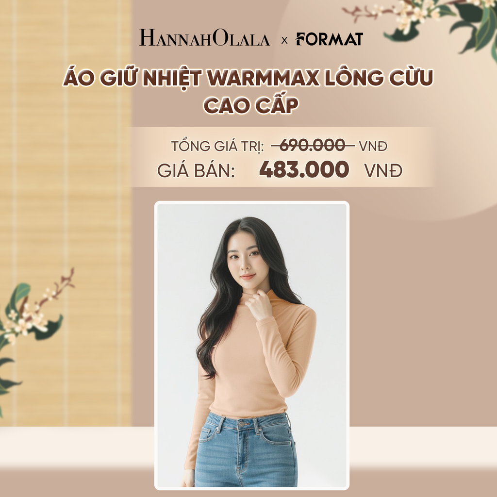  NỮ/ÁO GIỮ NHIỆT WARMMAX LÔNG CỪU XẾP NẾP TRANG TRÍ FORMAT - 10004258 - DEAL 5 