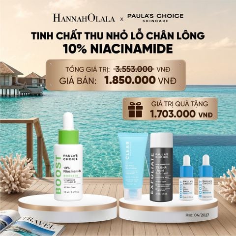  TINH CHẤT THU NHỎ LỖ CHÂN LÔNG VÀ LÀM SÁNG DA 10% NIACINAMIDE 20ML - DEAL 5 