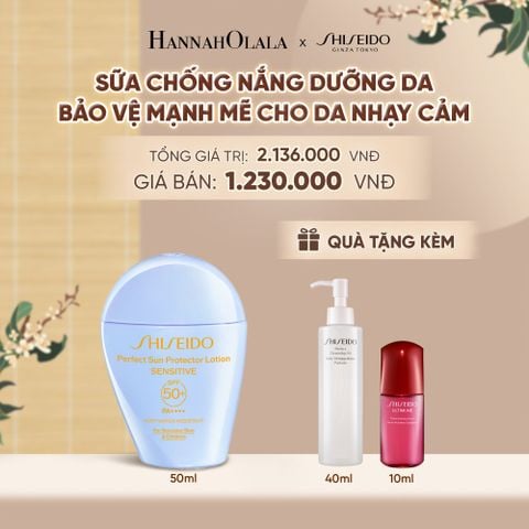  SỮA CHỐNG NẮNG CHO DA NHẠY CẢM SHISEIDO GSC PERFECT SUN PROTECTOR LOTION SENSITIVE SPF50+ 50ML - DEAL 05 - A1161 