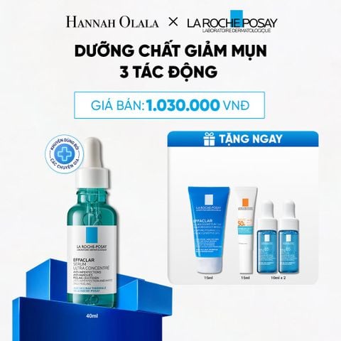 DƯỠNG CHẤT GIẢM MỤN 3 TÁC ĐỘNG LA ROCHE-POSAY EFFACLAR SERUM 30ML - B52 