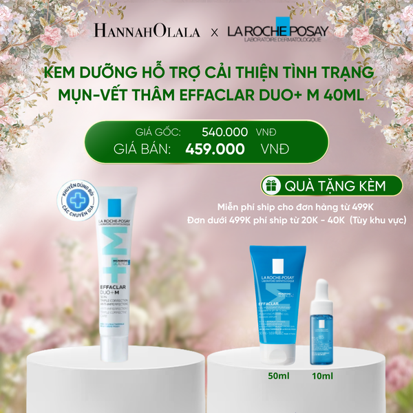  DEAL 5: KEM DƯỠNG HỖ TRỢ CẢI THIỆN TÌNH TRẠNG MỤN VÀ VẾT THÂM EFFACLAR DUO+ M CHỈ SAU 8H 40ML 