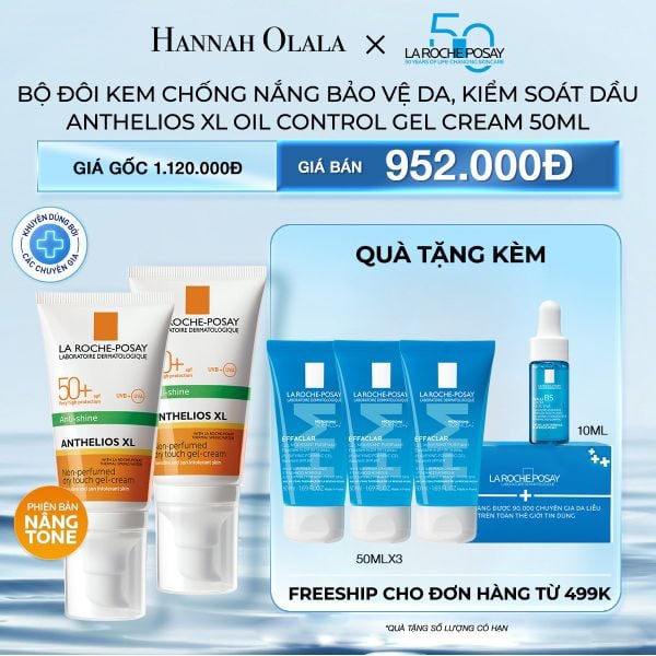  M28_DEAL 2: BỘ ĐÔI KEM CHỐNG NẮNG BẢO VỆ DA, KIỂM SOÁT DẦU ANTHELIOS XL OIL CONTROL GEL CREAM 50ML 