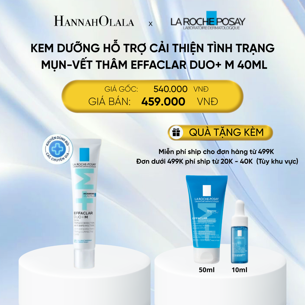  DEAL 5: KEM DƯỠNG HỖ TRỢ CẢI THIỆN TÌNH TRẠNG MỤN VÀ VẾT THÂM EFFACLAR DUO+ M CHỈ SAU 8H 40ML 