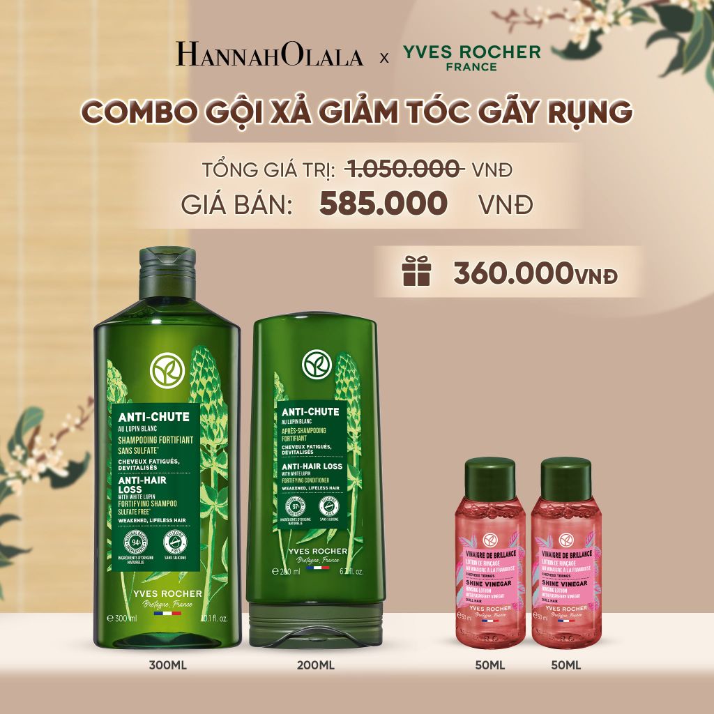  COMBO GỘI XẢ GIẢM TÓC GÃY RỤNG TẶNG 2 MINI GIẤM XẢ TÓC BÓNG MƯỢT - A2259 