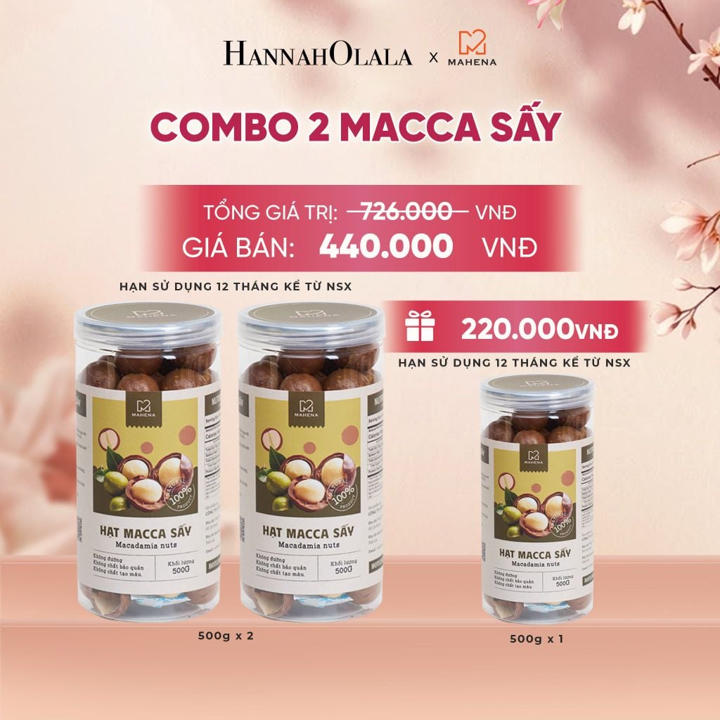  COMBO 2 MACCA SẤY 500G TẶNG 1 MACCA SẤY 500G DEAL 5: - A103 