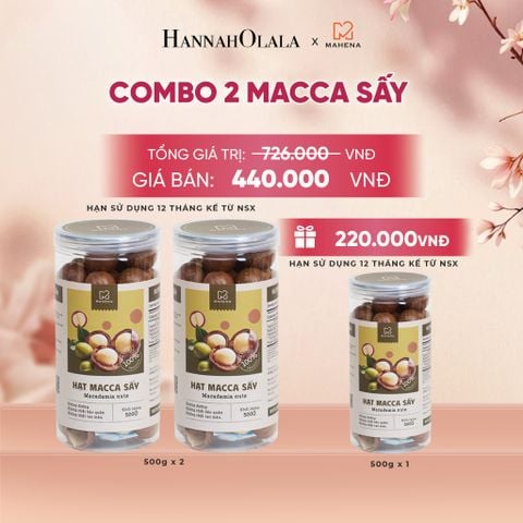  COMBO 2 MACCA SẤY 500G TẶNG 1 MACCA SẤY 500G DEAL 5: - A103 