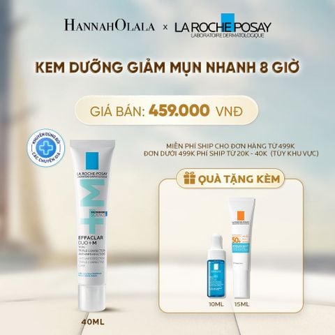  KEM DƯỠNG GIẢM MỤN NHANH 8 GIỜ LA ROCHE-POSAY EFFACLAR DUO+ M 40ML - A186 