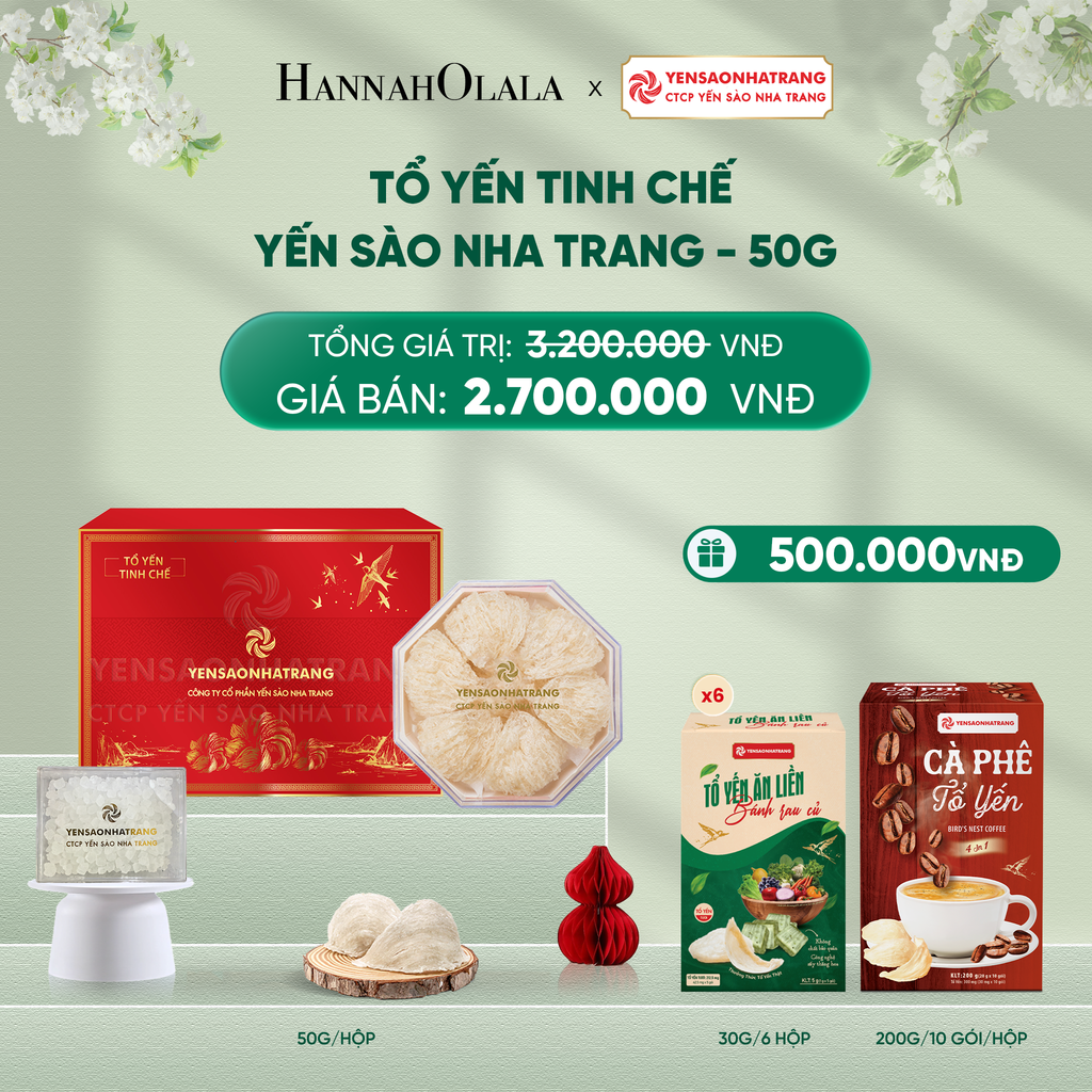  DEAL 5: TỔ YẾN TINH CHẾ YẾN SÀO NHA TRANG - 50G 