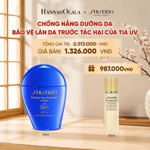  SỮA CHỐNG NẮNG DƯỠNG DA SHISEIDO GSC PERFECT SUN PROTECTOR LOTION SPF50+ 50ML - DEAL 5 