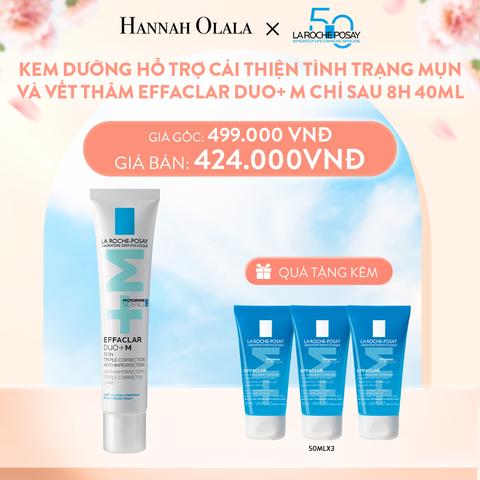  A408_DEAL 5 KEM DƯỠNG HỖ TRỢ CẢI THIỆN TÌNH TRẠNG MỤN VÀ VẾT THÂM EFFACLAR DUO+ M CHỈ SAU 8H 40ML 
