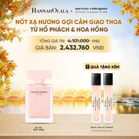  NƯỚC HOA NỮ NARCISO RODRIGUEZ FOR HER EAU DE PARFUM 50ML - DEAL 5 - E460 