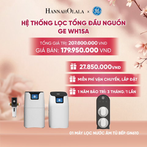  HỆ THỐNG LỌC TỔNG ĐẦU NGUỒN GE WH15A - DEAL 5 - A623 