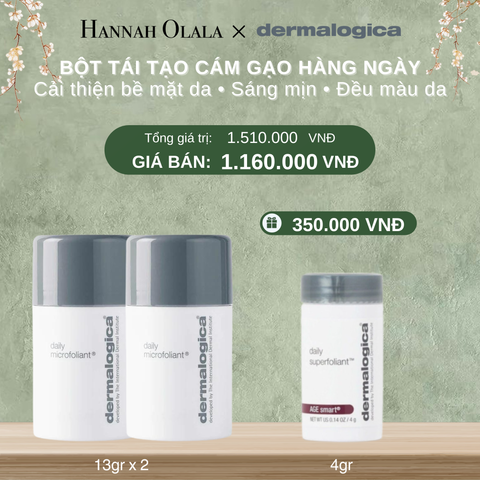  DEAL 5: COMBO 2 TẨY DA CHẾT SÁNG MỊN – RẠNG RỠ DAILY MICROFOLIANT 13GR 