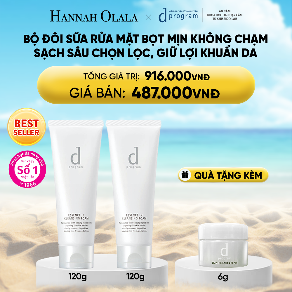 Bộ Sữa Rửa Mặt Dprogram Essence In Cleansing Foam 120g