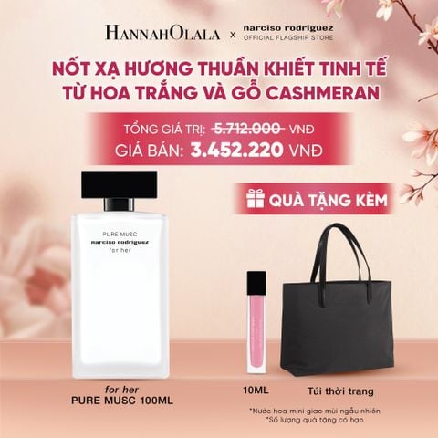  NƯỚC HOA NỮ NARCISO RODRIGUEZ PURE MUSC FOR HER EAU DE PARFUM 100ML - DEAL 5 - A3021 