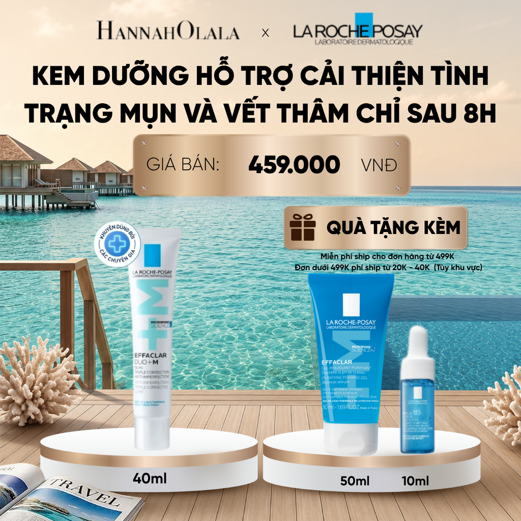  KEM DƯỠNG HỖ TRỢ CẢI THIỆN TÌNH TRẠNG MỤN VÀ VẾT THÂM EFFACLAR DUO+ M CHỈ SAU 8H 40ML DEAL 5:_ D1412 