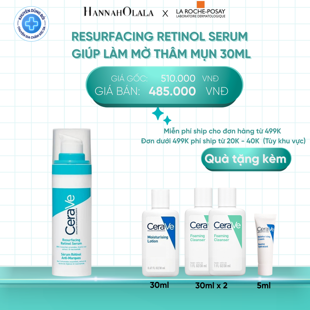  DEAL 5 SERUM RETINOL GIÚP LÀM MỜ THÂM MỤN CERAVE 