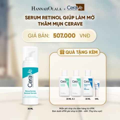  SERUM GIÚP LÀM MỜ THÂM MỤN CERAVE RESURFACING RETINOL SERUM 30ML - A2245 