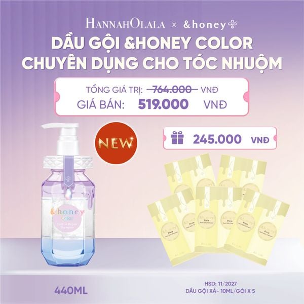  [NEW] DẦU GỘI &HONEY COLOR BẢO VỆ TÓC NHUỘM CHUYÊN DỤNG CHO TÓC NHUỘM - H073 