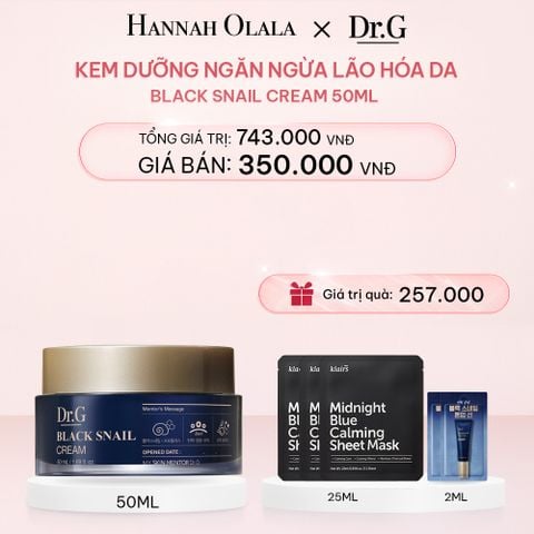  E359_DEAL 5: KEM DƯỠNG NGĂN NGỪA LÃO HÓA DA DR.G BLACK SNAIL CREAM 50ML 