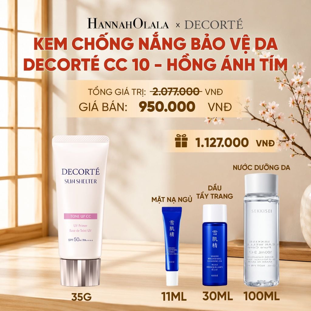  KEM CHỐNG NẮNG HIỆU CHỈNH TONE DA DECORTÉ SUN SHELTER 