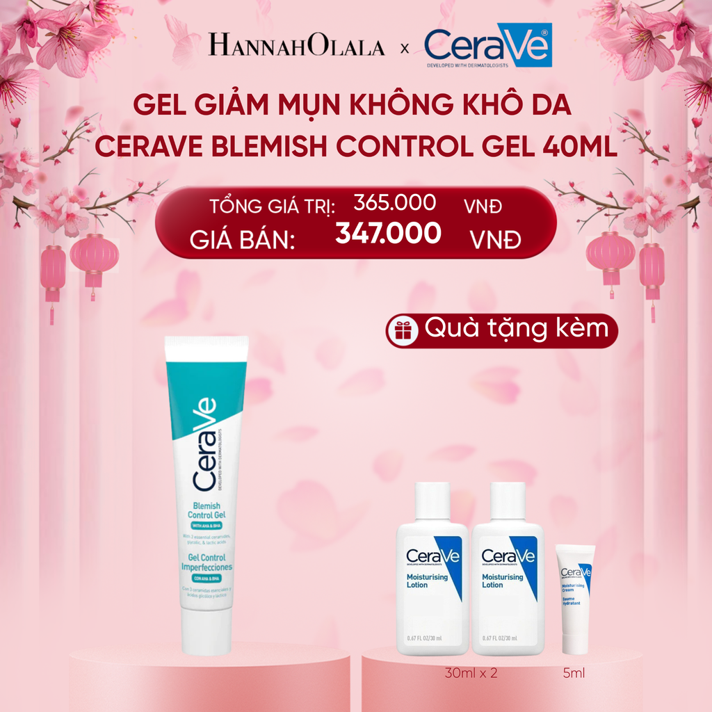  A1_DEAL 5 GEL GIẢM MỤN KHÔNG KHÔ DA CERAVE BLEMISH CONTROL GEL 40ML 