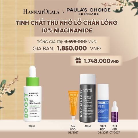  TINH CHẤT THU NHỎ LỖ CHÂN LÔNG VÀ LÀM SÁNG DA 10% NIACINAMIDE 20ML - DEAL 5 - A1867 