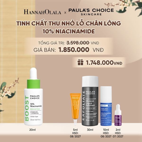  TINH CHẤT THU NHỎ LỖ CHÂN LÔNG VÀ LÀM SÁNG DA 10% NIACINAMIDE 20ML - DEAL 5 - A1867 