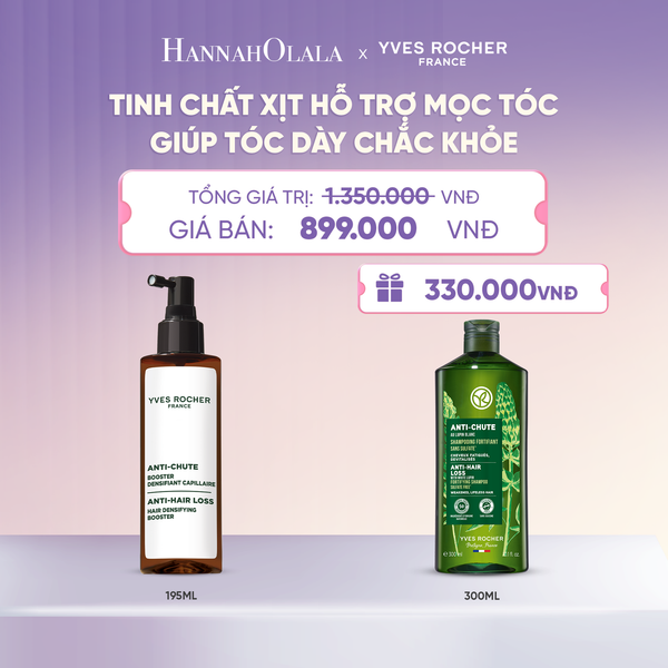 TINH CHẤT XỊT HỖ TRỢ MỌC TÓC GIÚP TÓC DÀY CHẮC KHỎE TẶNG DẦU GỘI GIẢM TÓC GÃY RỤNG - H059 