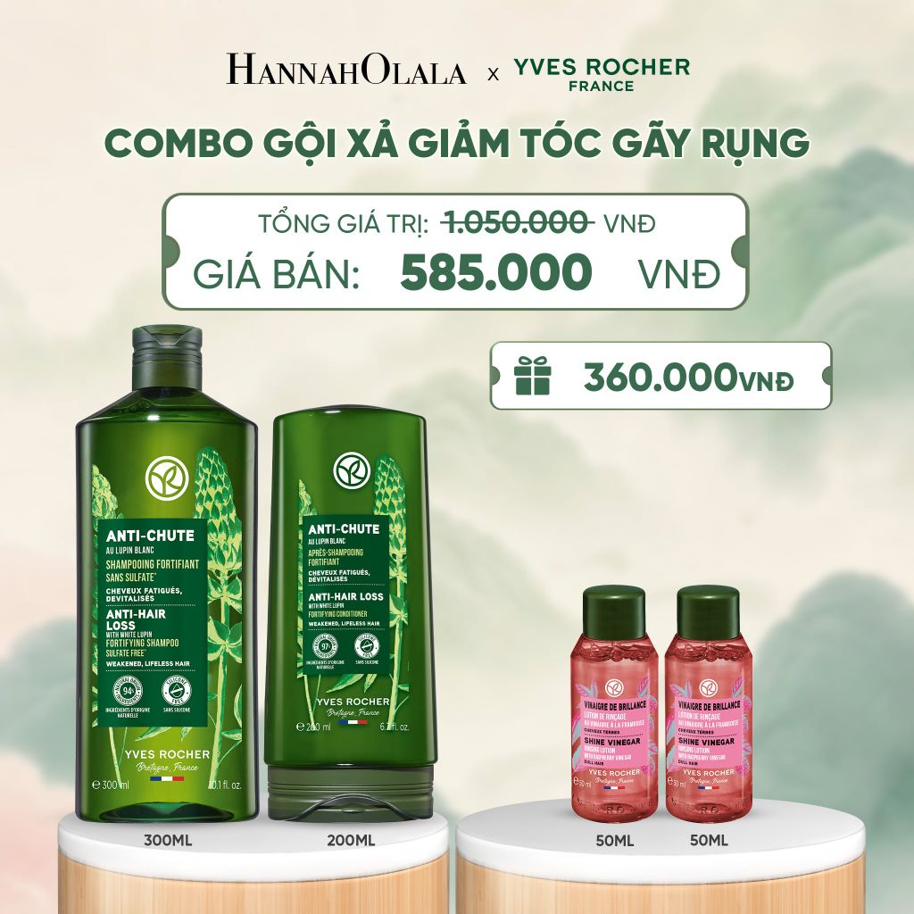  COMBO GỘI XẢ GIẢM TÓC GÃY RỤNG - A520 