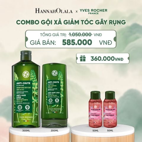  COMBO GỘI XẢ GIẢM TÓC GÃY RỤNG - A520 