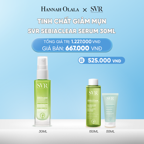  DEAL 05: TINH CHẤT GIẢM MỤN, NGỪA THÂM VÀ MỀM MỊN DA 4 TRONG 1 SVR SEBIACLEAR SERUM 30ML 