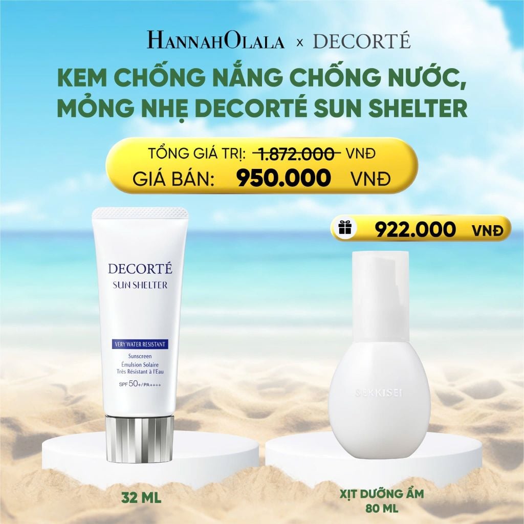  DEAL 5: KEM CHỐNG NẮNG BẢO VỆ DA DECORTÉ_KHÔNG NÂNG TÔNG 