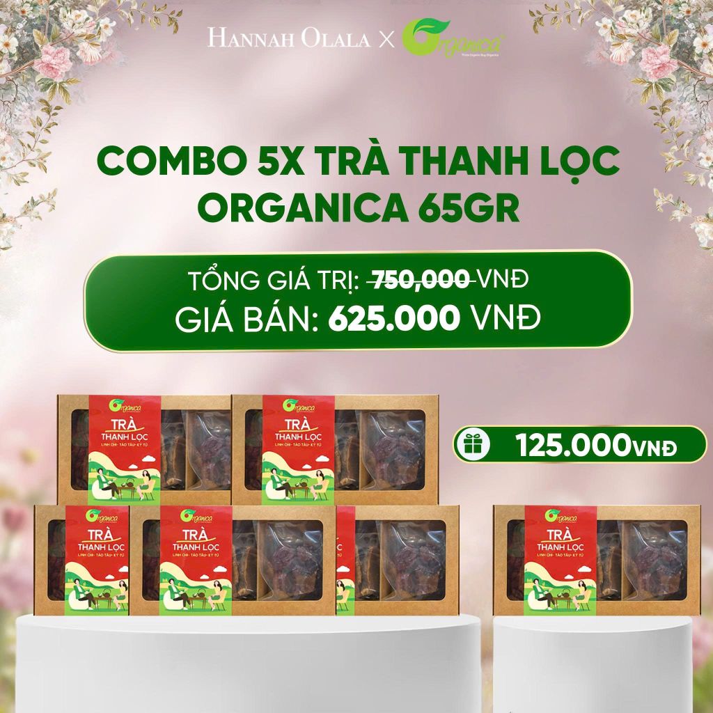  E555_DEAL 5: COMBO 5X TRÀ THANH LỌC HỮU CƠ MÙA 65GR 