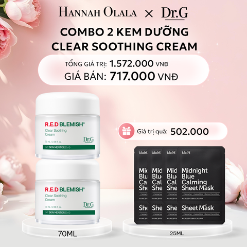  E439: DEAL 5: COMBO 02 KEM DƯỠNG DR.G R.E.D BLEMISH CLEAR SOOTHING CREAM 50ML 
