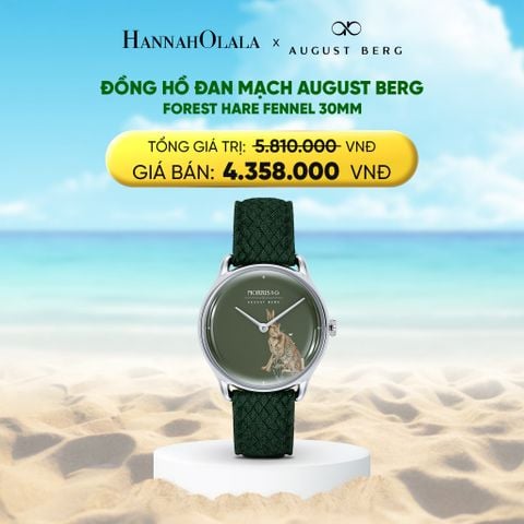  DEAL 5: FOREST HARE FENNEL 30MM - DÂY PERLON - MÀU BẠC 