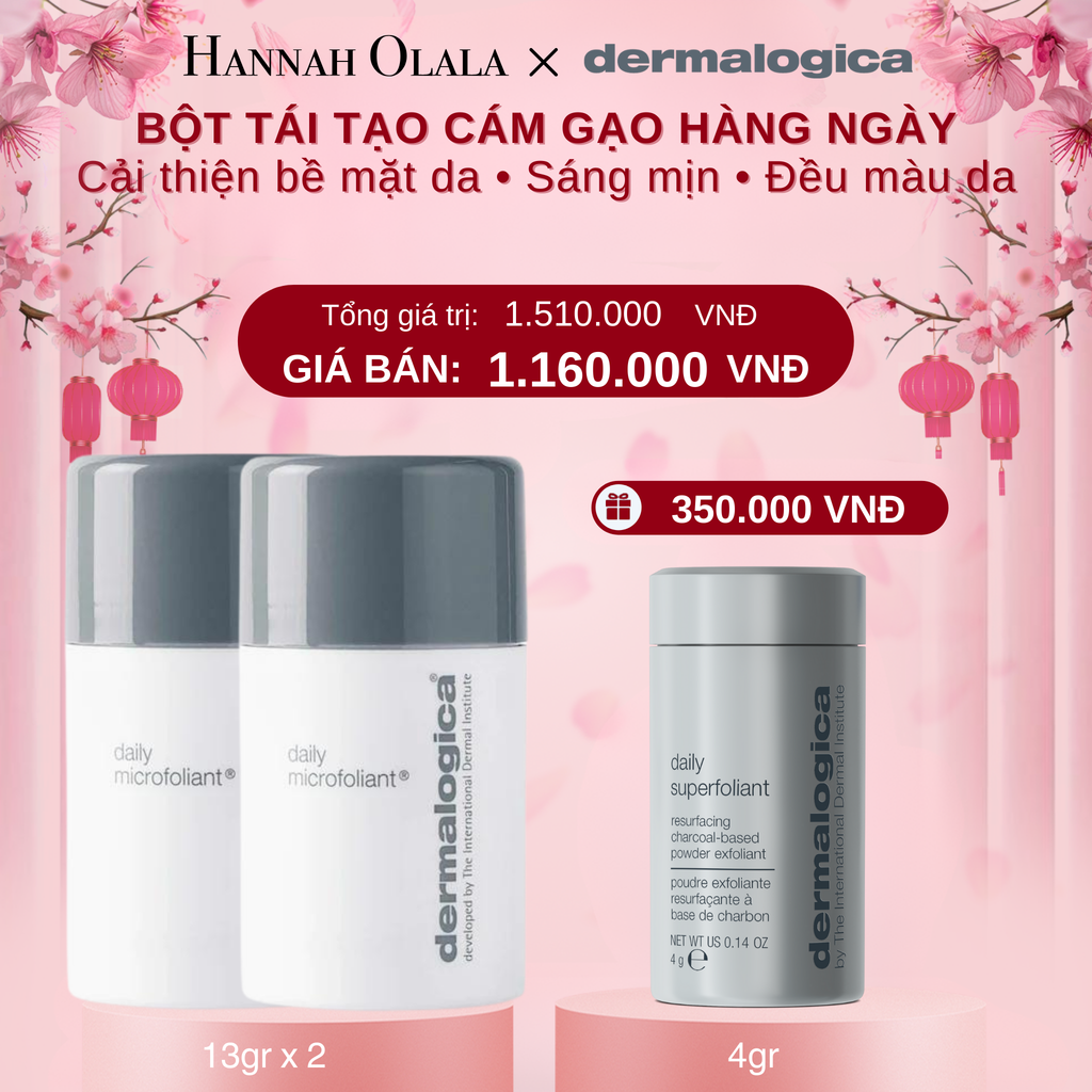  DEAL 5: COMBO 2 TẨY DA CHẾT SÁNG MỊN – RẠNG RỠ DAILY MICROFOLIANT 13GR 