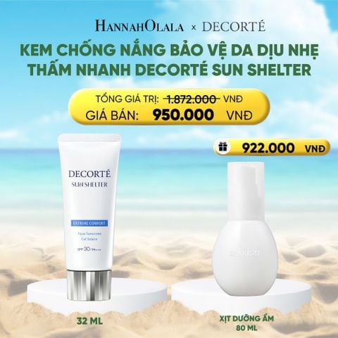  DEAL 5: KEM CHỐNG NẮNG BẢO VỆ DA DECORTÉ_KHÔNG NÂNG TÔNG 
