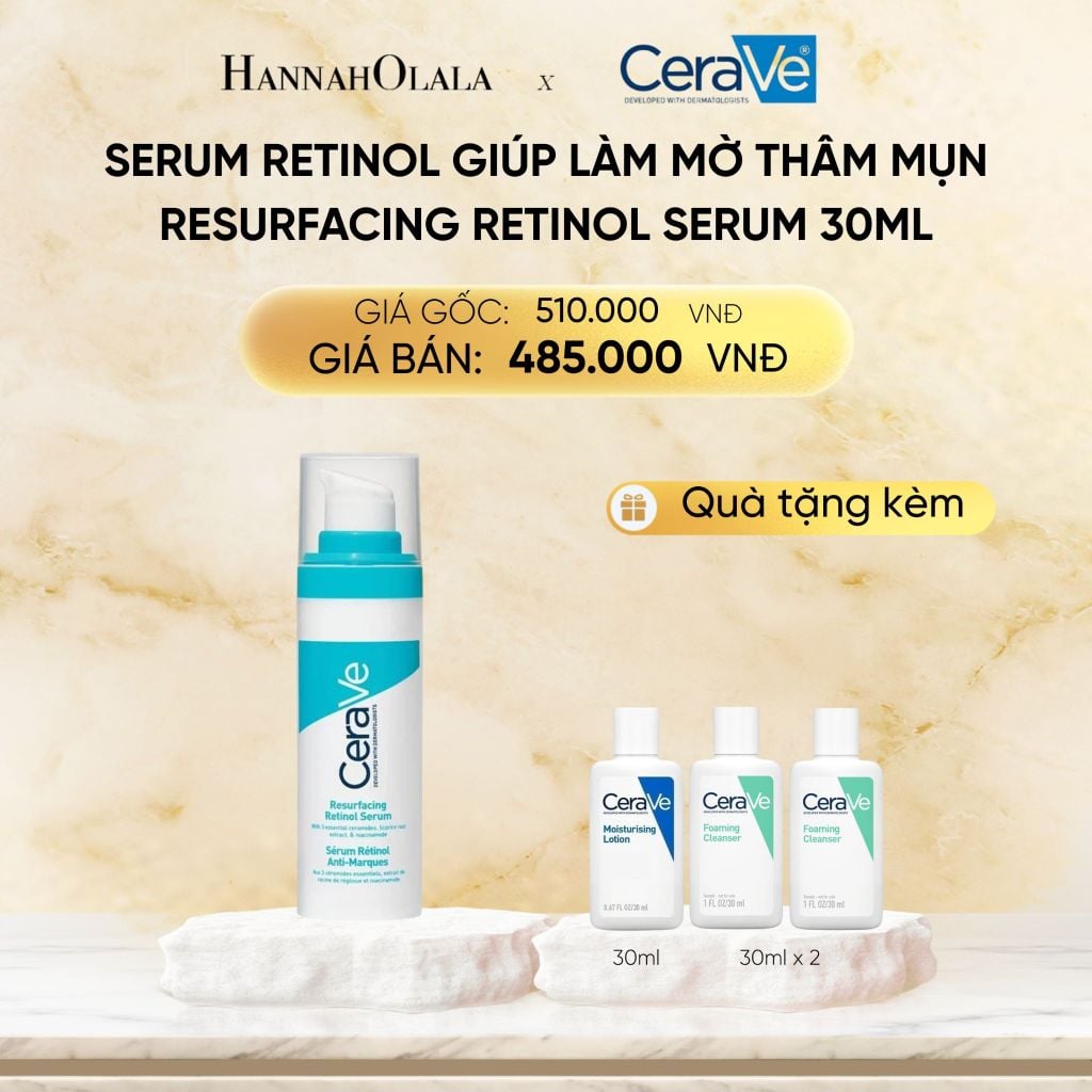  DEAL 5 SERUM RETINOL GIÚP LÀM MỜ THÂM MỤN CERAVE 